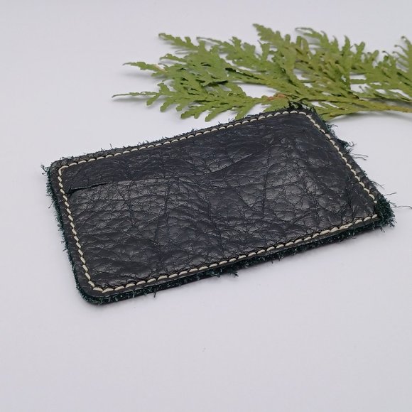 Roots Black Leather Card Holder - Picture 3 of 4